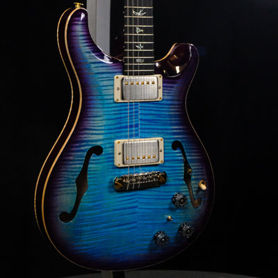 PRS Wood Library Hollowbody II Piezo Electric Guitar - Aquableux Purple Burst