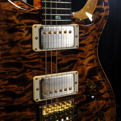 PRS Wood Library Custom 24 Quilt Electric Guitar -  Copperhead