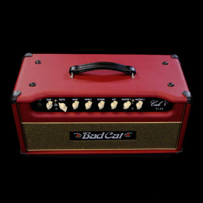 Bad Cat Cub V Handwired 40w Tube Head Amp - Sampson Era Burgundy/Gold Grill/Gold Piping