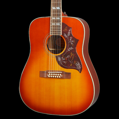 Epiphone Hummingbird 12-String Acoustic-Electric Guitar - Aged Cherry Sunburst Gloss