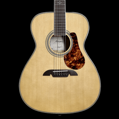 Alvarez MF60 Herringbone Sold Wood Folk/OM-Style Acoustic Guitar - Natural