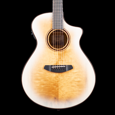 Breedlove Pursuit Exotic S Concert White Sand CE Acoustic Guitar - Myrtlewood