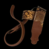 Franklin Straps Snakeskin Ball Glove Guitar Strap - Cognac - Palen Music