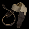 Franklin Straps 2" Hemp 2-Fold with Suede Backing and Leather Ends - Chocolate - Palen Music