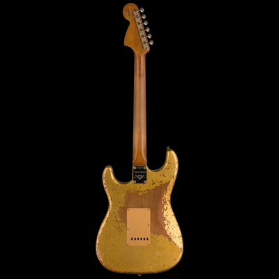 Fender Custom Shop 2023 Event Limited Edition Roasted Bighead Stratocaster Super Heavy Relic - Aged Aztec Gold - Palen Music