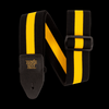 Ernie Ball 2-inch Polypro Stretch Comfort Racer Strap (Yellow Stripe) - Palen Music