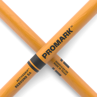 Promark Rebound 5A ActiveGrip Clear Hickory Drumsticks (Acorn Wood Tip) - Palen Music